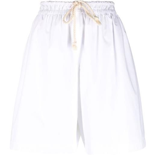 Jil Sander shorts con coulisse - bianco
