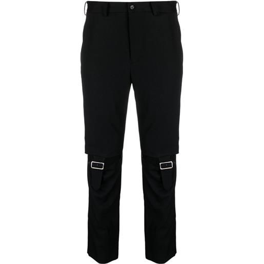 Black Comme Des Garçons pantaloni skinny con dettaglio cut-out - nero