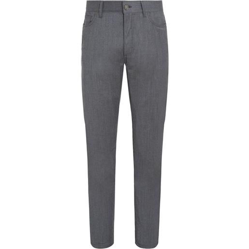 Zegna pantaloni roccia - grigio