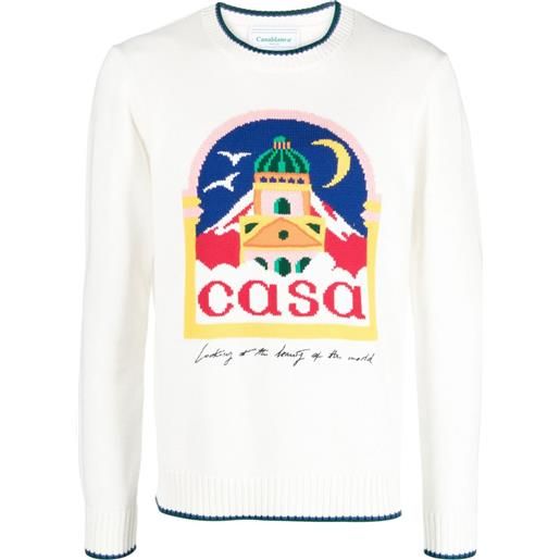 Casablanca maglione casa - bianco