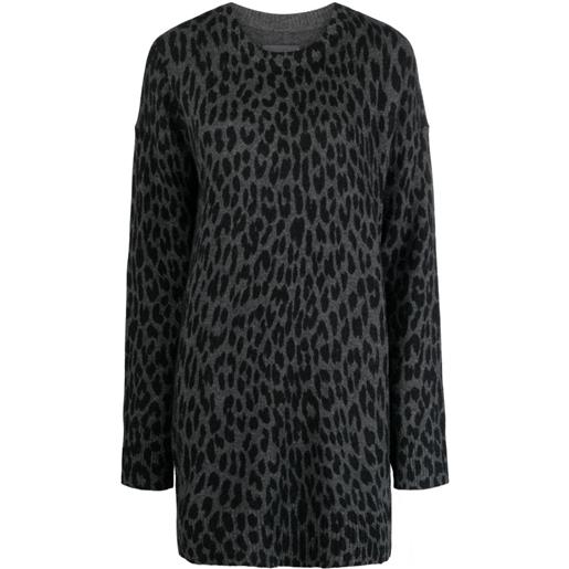 Zadig&Voltaire abito leopardato - nero
