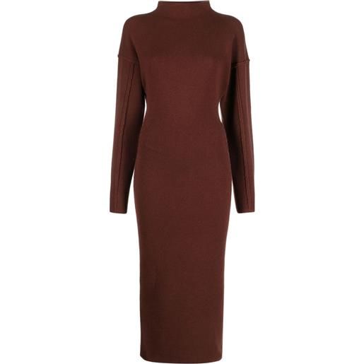 DESTREE abito midi jadé - marrone