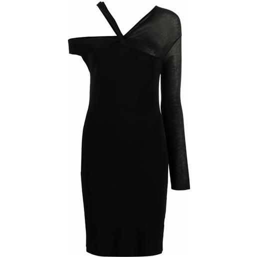 Helmut Lang abito con cut-out - nero