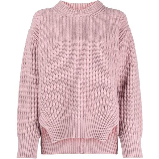 Moncler maglione con applicazione - rosa