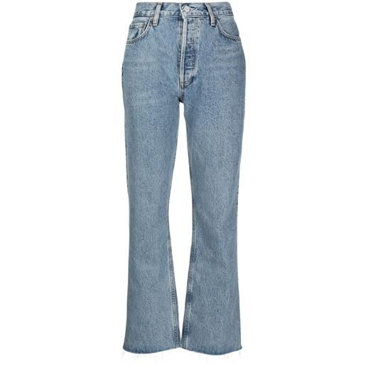 AGOLDE jeans svasati bite - blu