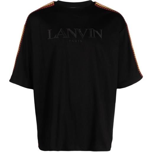 Lanvin t-shirt curb con decorazione - nero