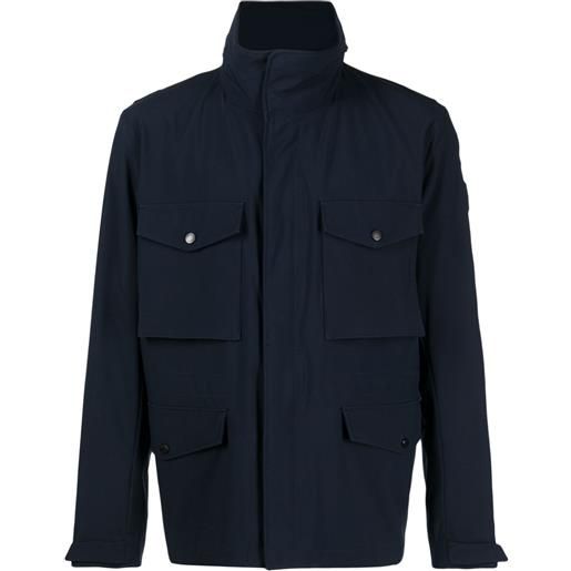 BOSS giacca-camicia con tasche - blu