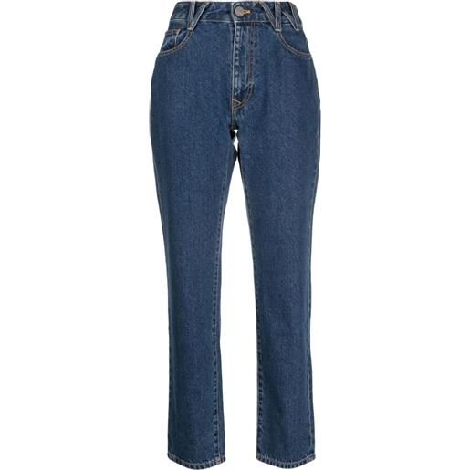 Vivienne Westwood jeans svasati con stampa - blu