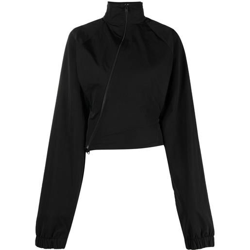 Jade Cropper giacca con design a strati - nero