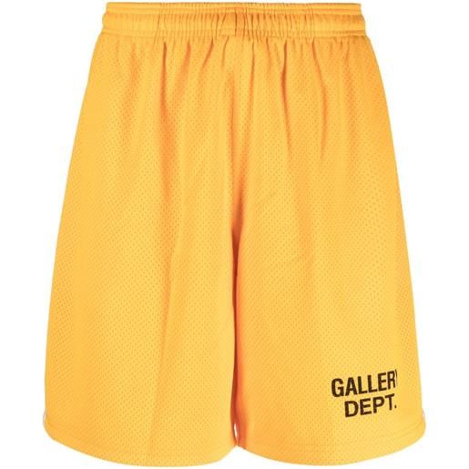 GALLERY DEPT. shorts sportivi con stampa - arancione