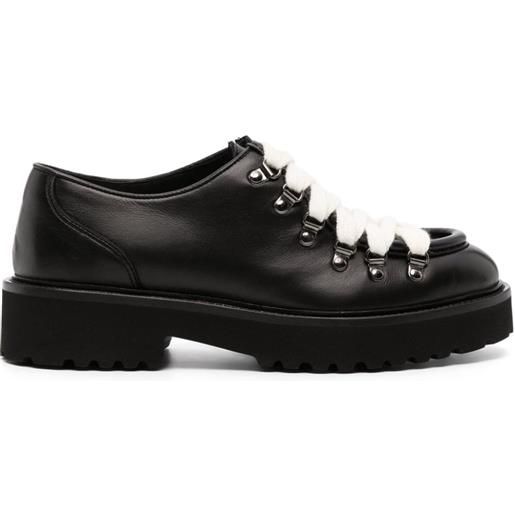 Doucal's scarpe stringate in pelle - nero