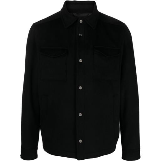 Herno giacca-camicia con bottoni - nero