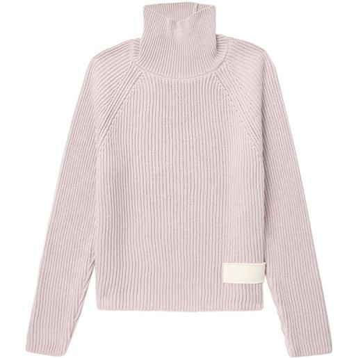 AMI Paris maglione a coste - rosa