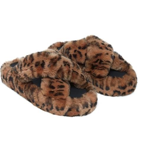 Apparis slippers biba leopardate - marrone
