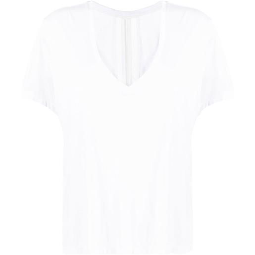 Kiki de Montparnasse t-shirt intime con scollo a v - bianco