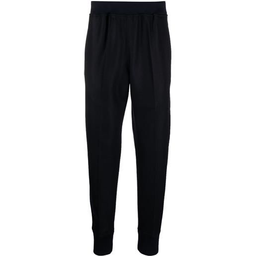 Jil Sander pantaloni sportivi elasticizzati - blu