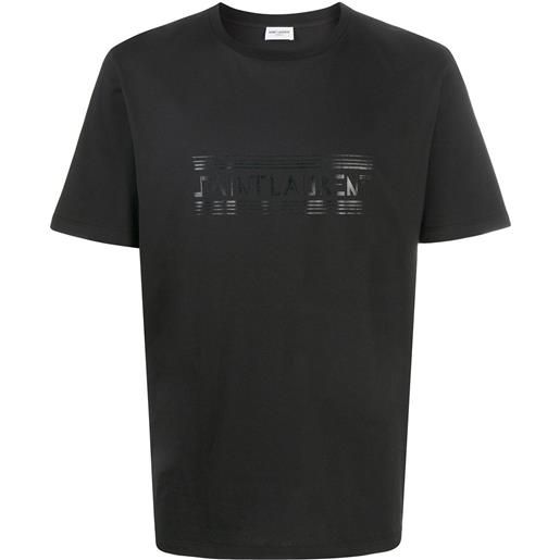 Saint Laurent t-shirt con stampa - nero