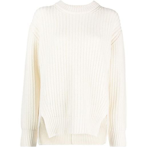 Moncler maglione con applicazione - bianco