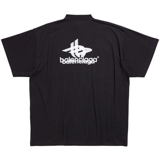 Balenciaga t-shirt a strati - nero