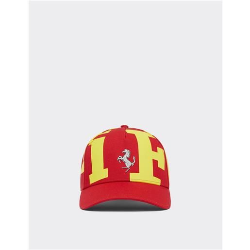 Ferrari cappellino in twill di cotone con logo Ferrari