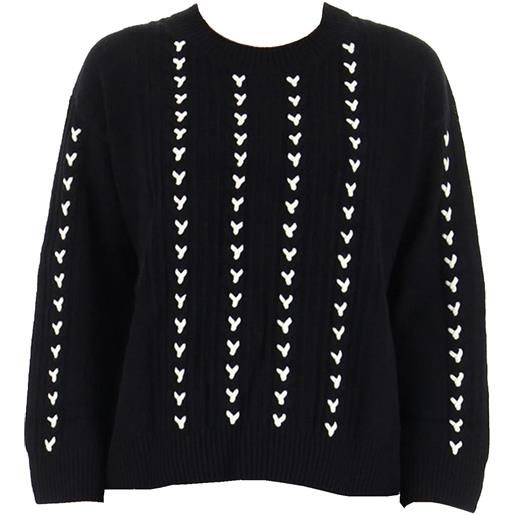 Penny Black pennyblack maglione in cotone e lana colore nero