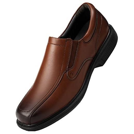 SVNKE mocassini uomo pelle comfort scarpe di guida casual scarpe oxford classico moda pantofole marrone 47