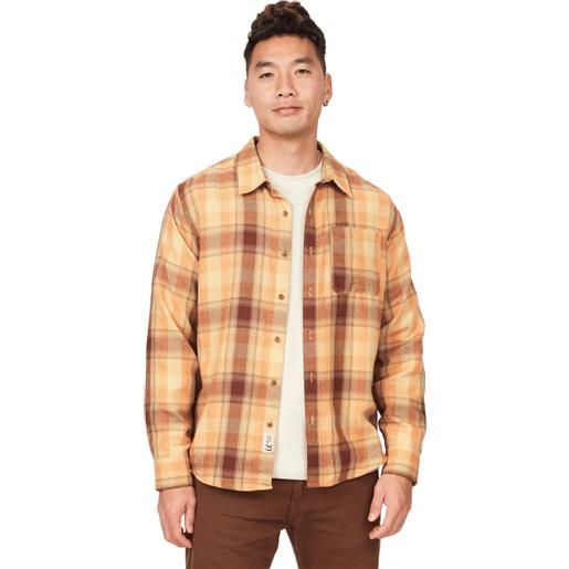 MARMOT fairfax novelty light weight flannel shirt camicia manica lunga uomo