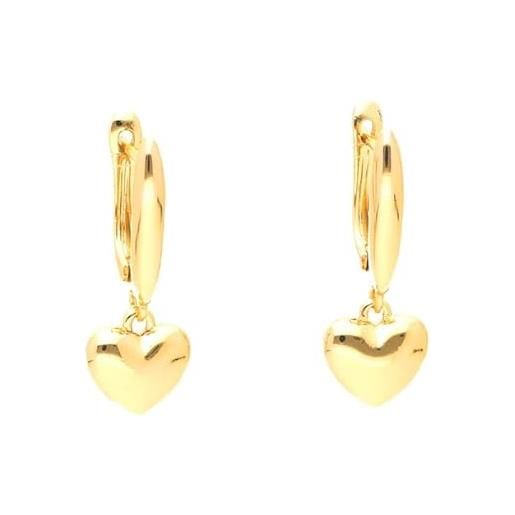 2014.Jewelyr.Luxe orecchini a monachella in cristallo bianco oro giallo gf 750