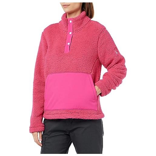 Spyder slope sherpa fleece jacket, women, pink, l
