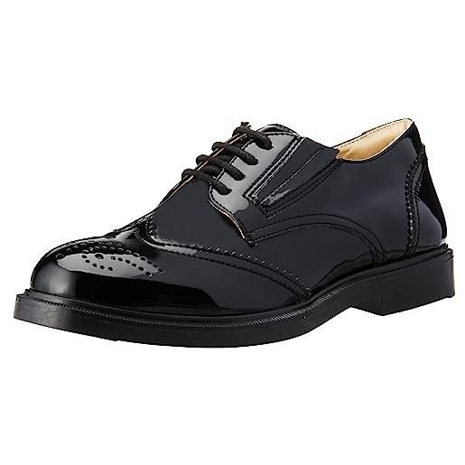 Primigi oxford bts, scarpe da bambini, nero, 31 eu