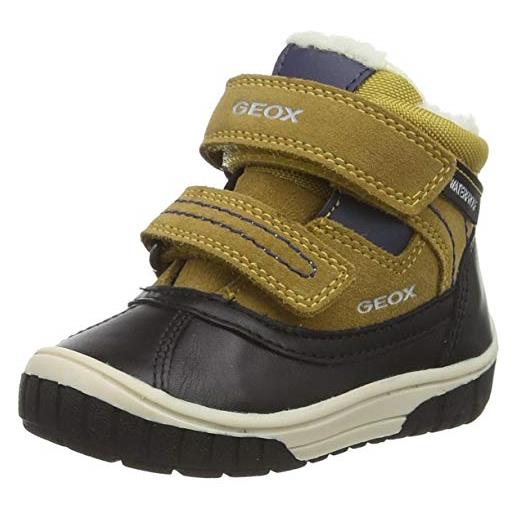 Geox b omar boy wpf b ankle boot bambino, giallo (yellow/blue), 21 eu