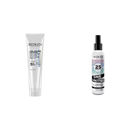 Redken | trattamento professionale acidic bonding concentrate abc, azione riparatrice & trattamento professionale, spray multi-beneficio per tutti i capelli