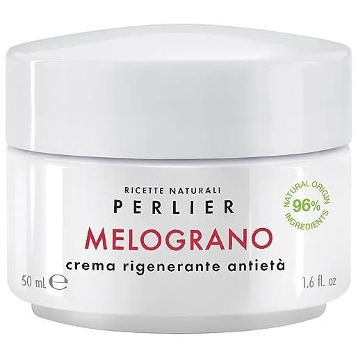 Perlier melograno crema rigenerante antietà - formula con il 96% di ingredienti di origine naturale - 50 ml