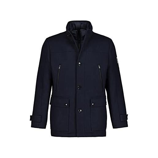 JP 1880 giacca idrorepellente in misto lana con inserto a spina di pesce e colletto alto blu notte scuro 4xl 795063730-4xl