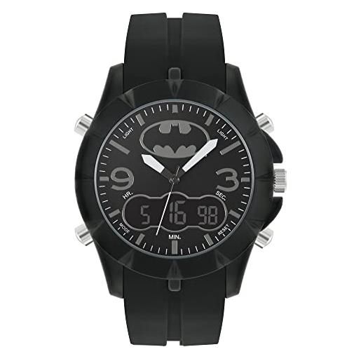 Batman orologio analogico quarzo uomini con cinturino in silicone bat4395arg