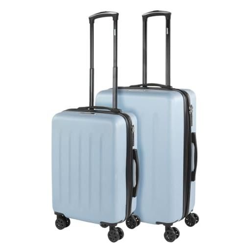 SKPAT - set valigie - set valigie rigide offerte. Valigia grande rigida, valigia media rigida e bagaglio a mano. Set di valigie con lucchetto combinazione tsa 175117, celeste