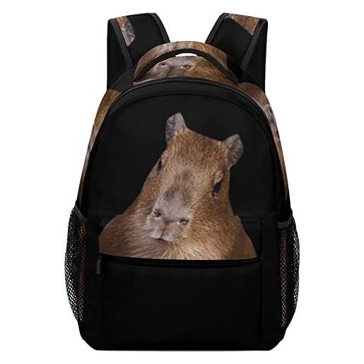 SULEUX capybara zaino scuola bookbag viaggio casual zaino per ragazze ragazzi 16.5 pollici, stile-1-1, taglia unica