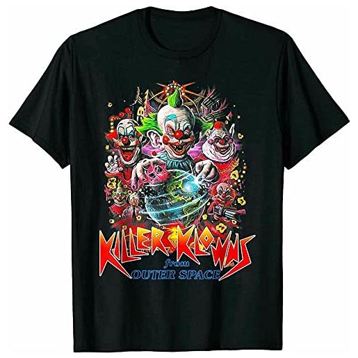 MUFA scary killer klowns from outer space alien clown t-shirt trend black