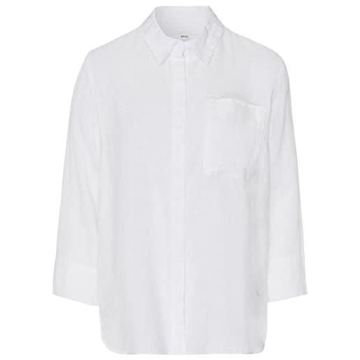 BRAX style vicki linen uni camicia da donna, bianco, 46