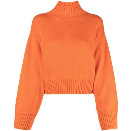 Fabiana Filippi maglione a collo alto - arancione