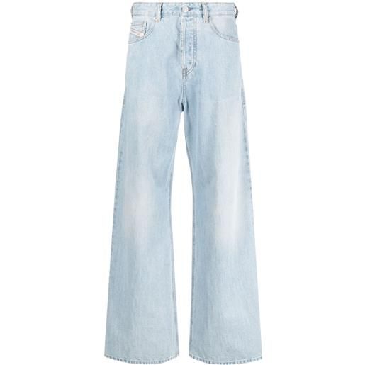 Diesel jeans d-sire a gamba ampia - blu