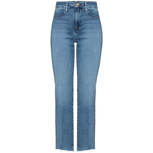 FRAME jeans dritti crop - blu