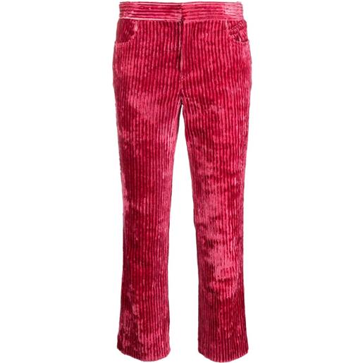ISABEL MARANT pantaloni crop a coste - rosa