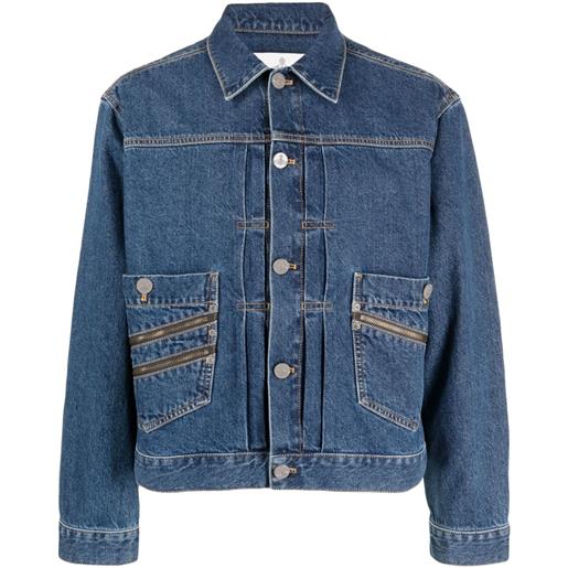 Vivienne Westwood giacca denim con zip - blu