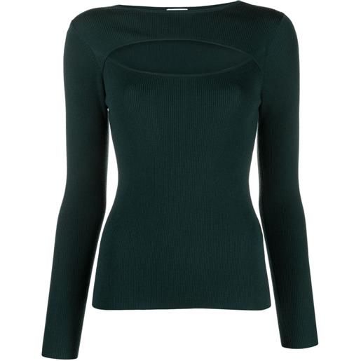 Allude top con cut-out - verde