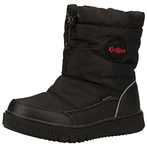 Kickers atlak, stivaletti, unisex - bambini e ragazzi, nero, 36 eu