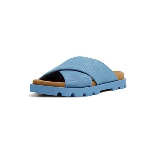 Camper brutus-k201322, sandali piatti donna, blu, 41 eu