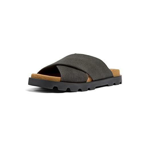 Camper brutus-k201322, sandali piatti donna, grigio, 40 eu