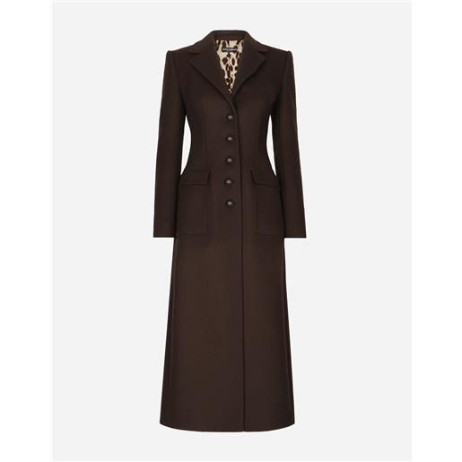 Dolce & Gabbana cappotto lungo monopetto in lana e cashmere