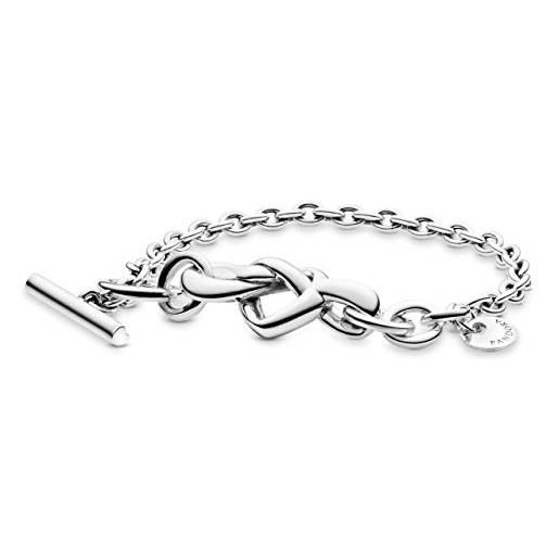 Pandora donna argento braccialetto link ad anello 598100, 18 cm